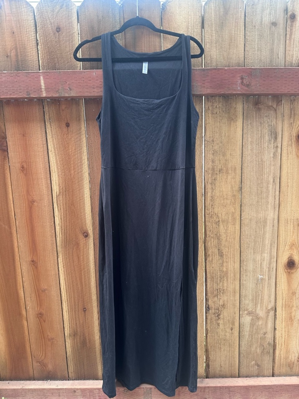 Beyond Yoga Black Sleeveless Maxi Dress